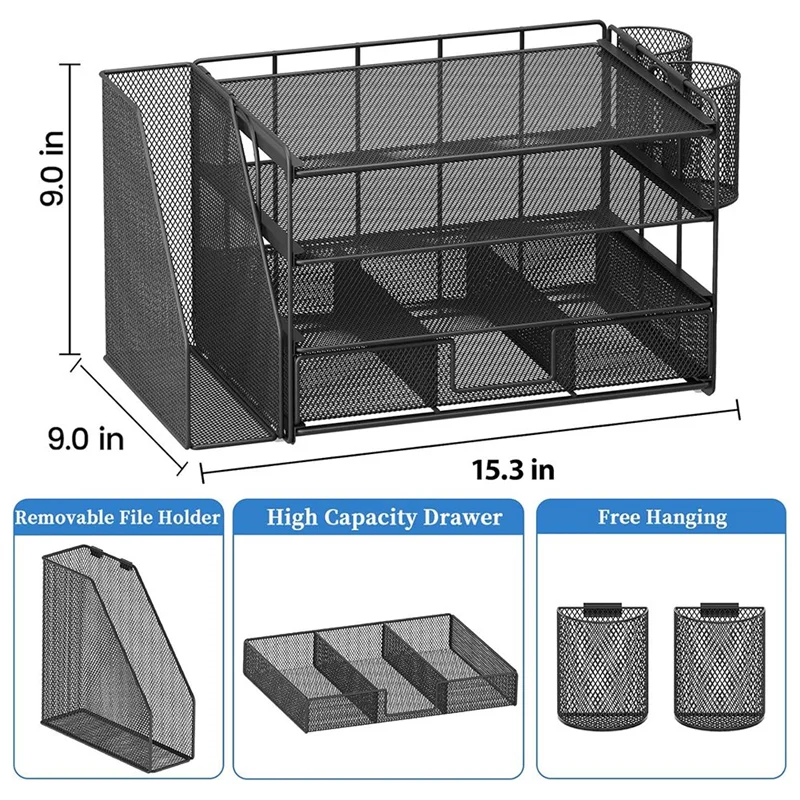 Organizzatori e accessori da scrivania, accessori da scrivania per forniture per ufficio, accessori per cassetti da scrivania per organizer per file