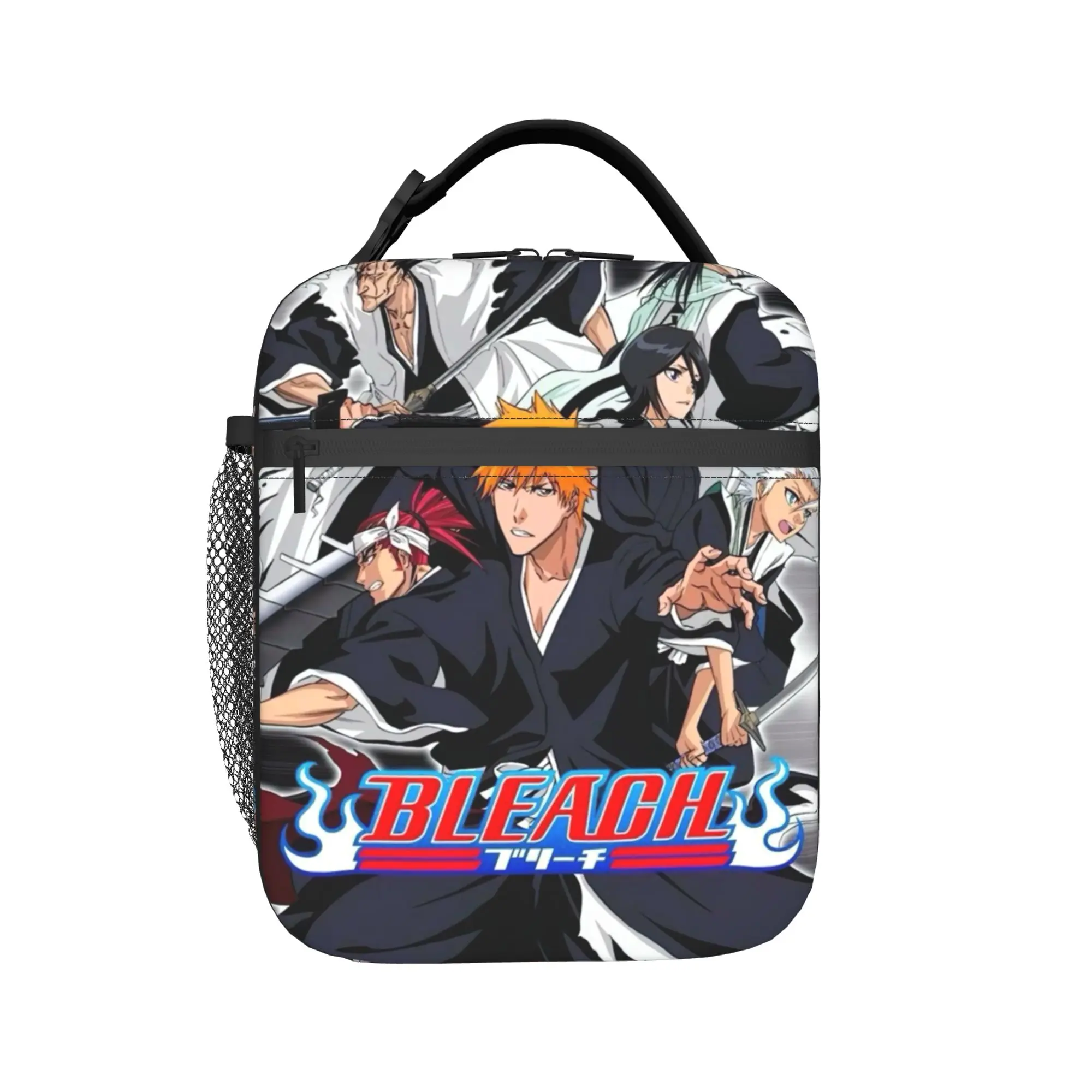 Bleached Manga Kurosakis Thermal Insulated Lunch Bags for Travel  Portable Bento Box Men Women Thermal Cooler Lunch Box