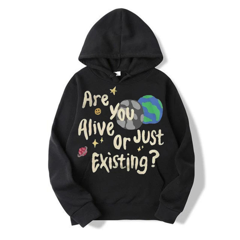 NEW Women Men Streetwear Oversized Couples Matters Print Sweatshirt Harajuku Retro Mental Health Hoodies Y2k Hoodie