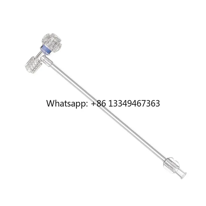 X-Way FTTB-0021 7Fr/9Fr Borst Adapter  Line Male Luer Lock Connector 3-way Stopcock T-Connector Connecting Tube