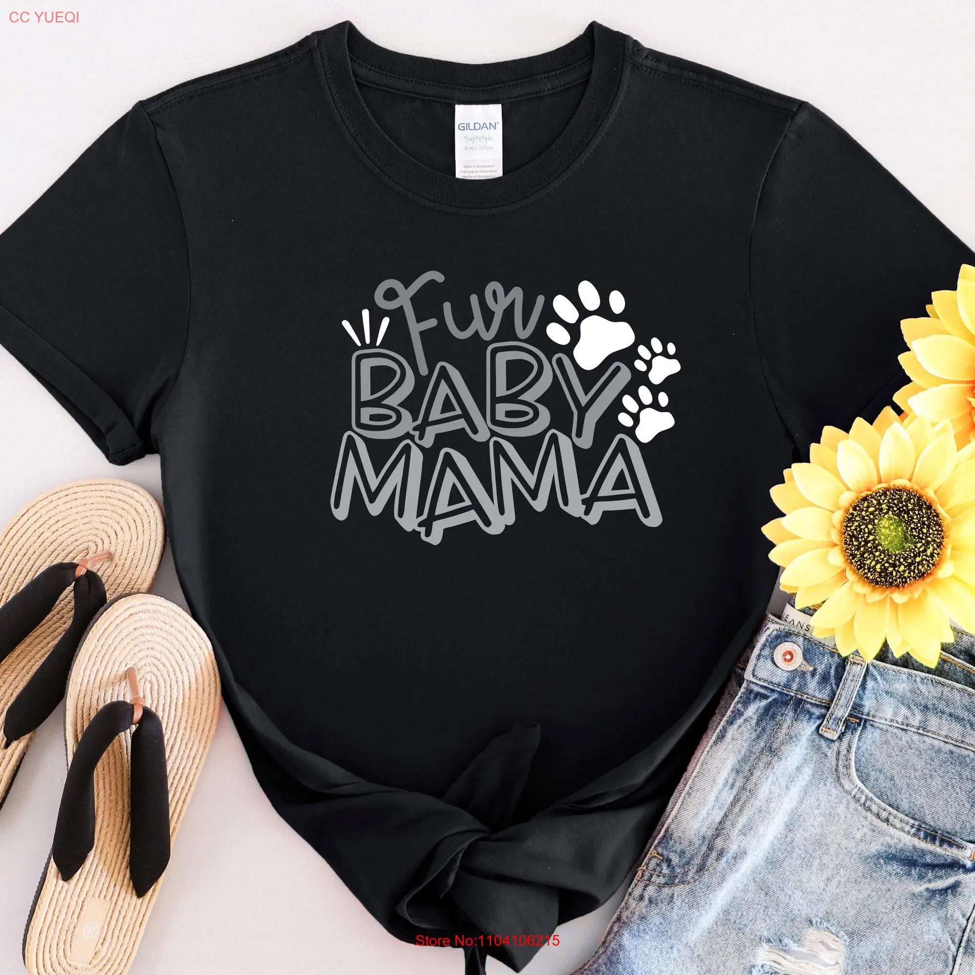 Fur Baby Mama funny T Shirt shirts I love dogs more than people animal lover dog long or short sleeves