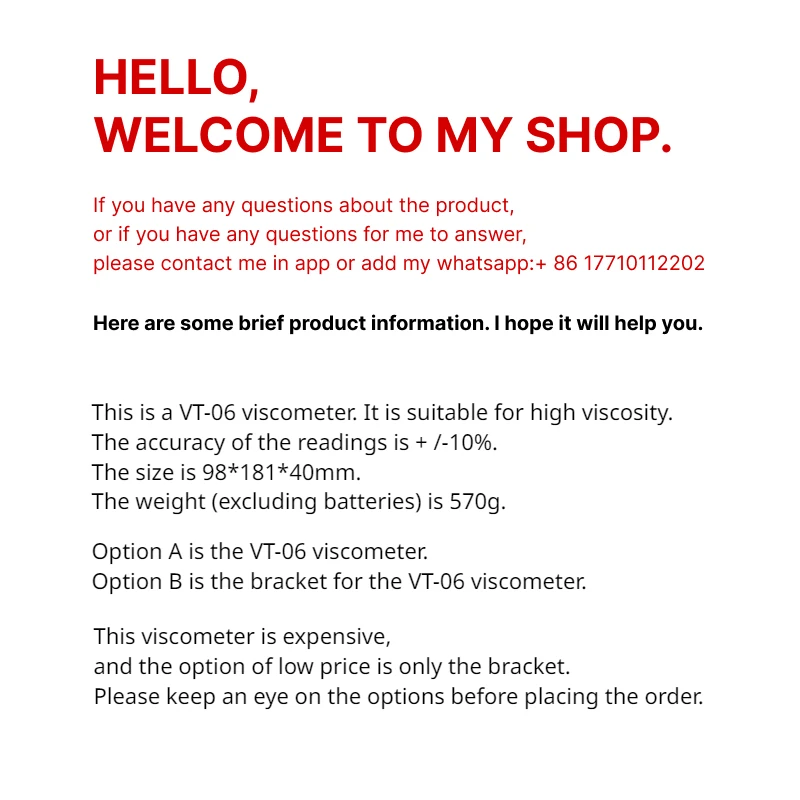 RIONN digital display viscometer VT-06 paint viscometer VT-06 high viscosity meter with stand