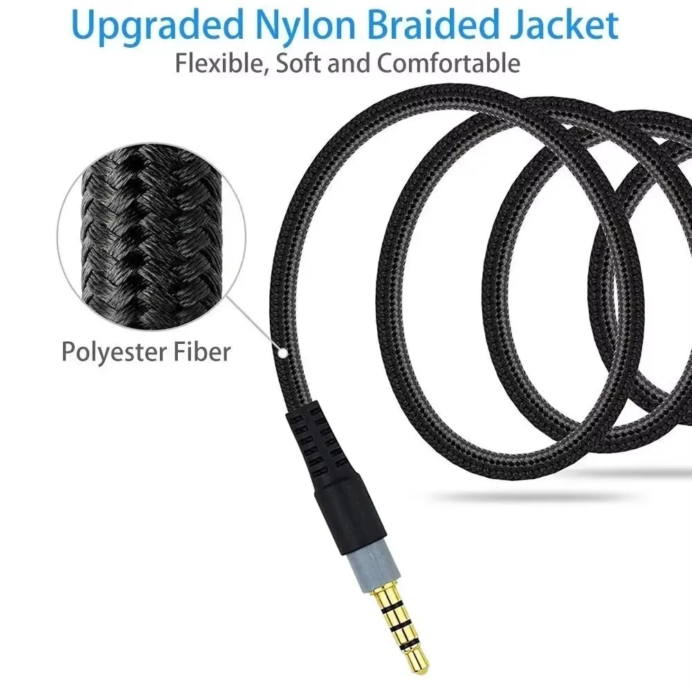 Braided OFC Replacement USB 7.1 Surround Sound Cable Extension Cord For Sony Playstation 5 PS5 Pulse 3D Headphones Headsets