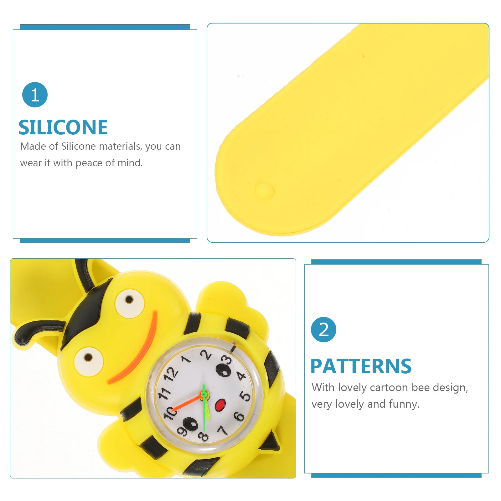 

Часы Slap On, детские силиконовые ремешки, детские кварцевые наручные часы, яркий цвет, мультяшный дизайн, спортивные часы на открытом воздухе для детей