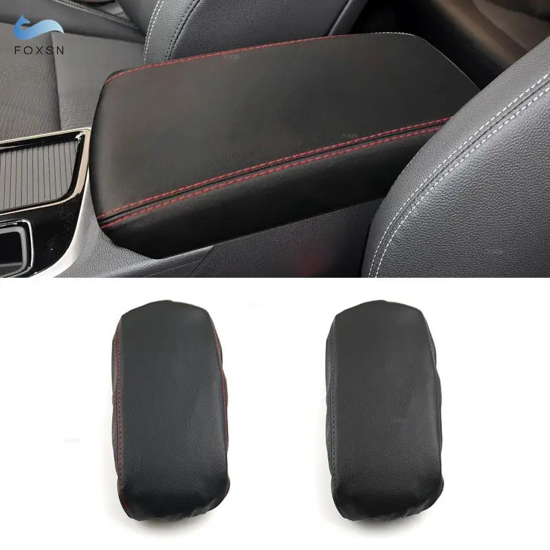 Car Center Console Armrest Lid Box Cover Microfiber Leather For Hyundai Sonata 2015 2016 2017 2018 2019 Inner Accessories