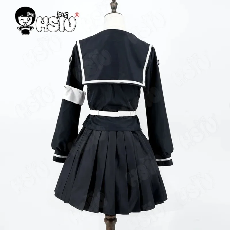 

CyAmemiya Darumi Косплей Костюм Парик Синтетический парик из волокна「HSIU」Черный и синий длинный парик с двойным хвостиком The Hundred Line Косплей