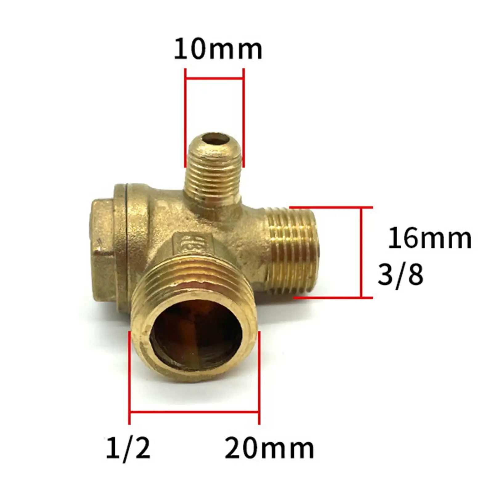 Air Compressor Check Valve Single Way Valve External Thread Compressor Check