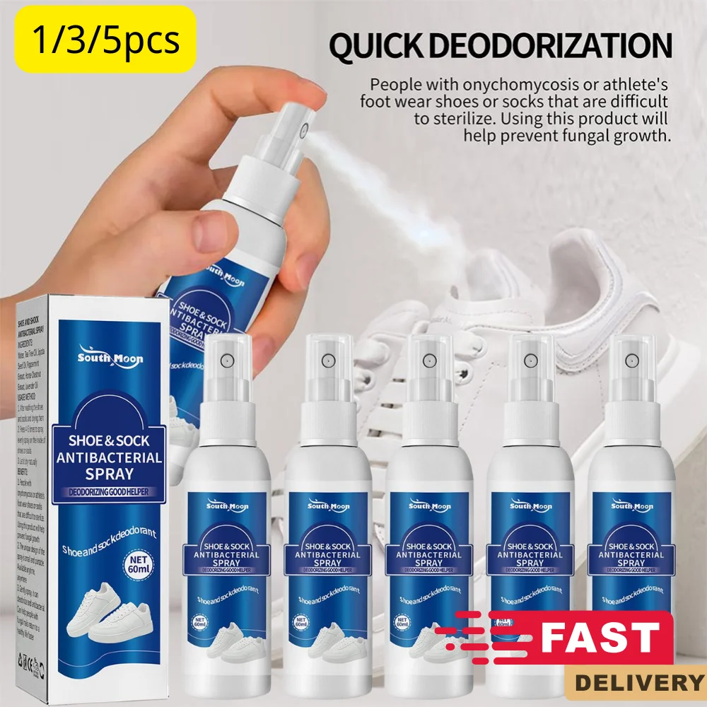 Foot Odor Spray Shoes Deodorizer Multi-purpose Odor Removal For Shoes Refreshing Foot Spray Anti-sweat Foot Care Odor Remover