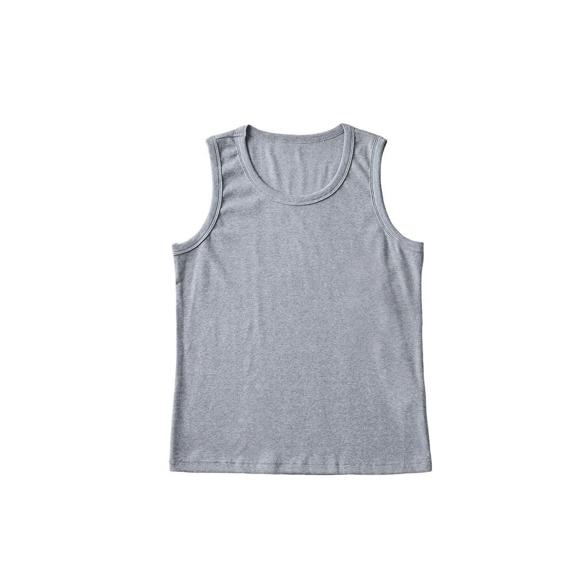 Men's Athletic Tank Top Summer Solid Color Sleeveless Top Slim-Fit Cotton Vest Training T-Shirts