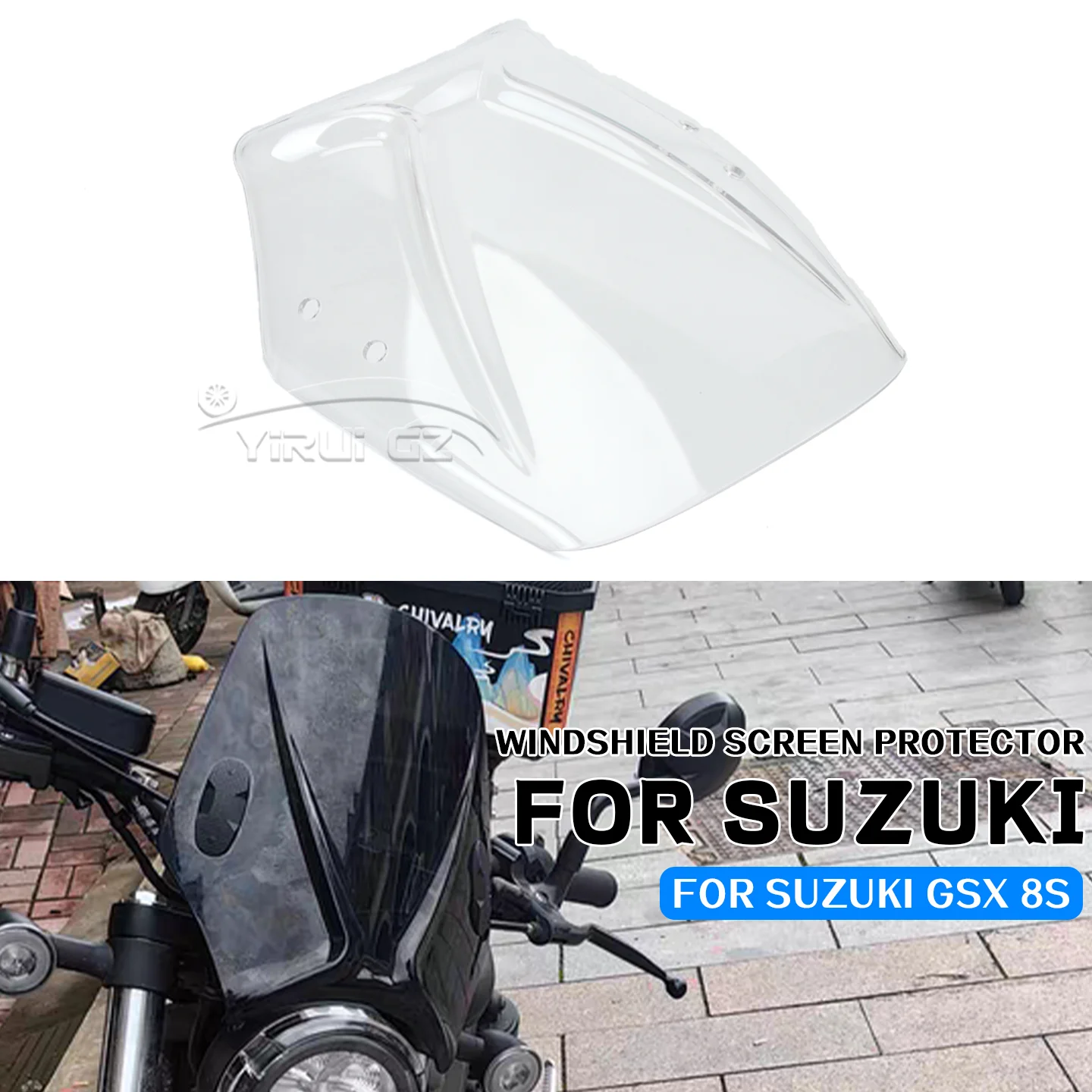 

For SUZUKI GSX 8S GSX8S 2023- NEW Windshield Screen Protector Parts Windshield Screen Protector Parts Fixing Bracket GSX8S GSX8S
