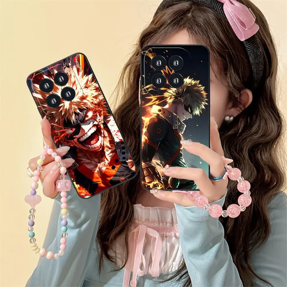 

My Hero Academia Bakugo Phone Case for Xiaomi 15 14 13 12 Mi 11 T Ultra Lite Pro S X 5G Colour Printing Protective Pretty Luxury