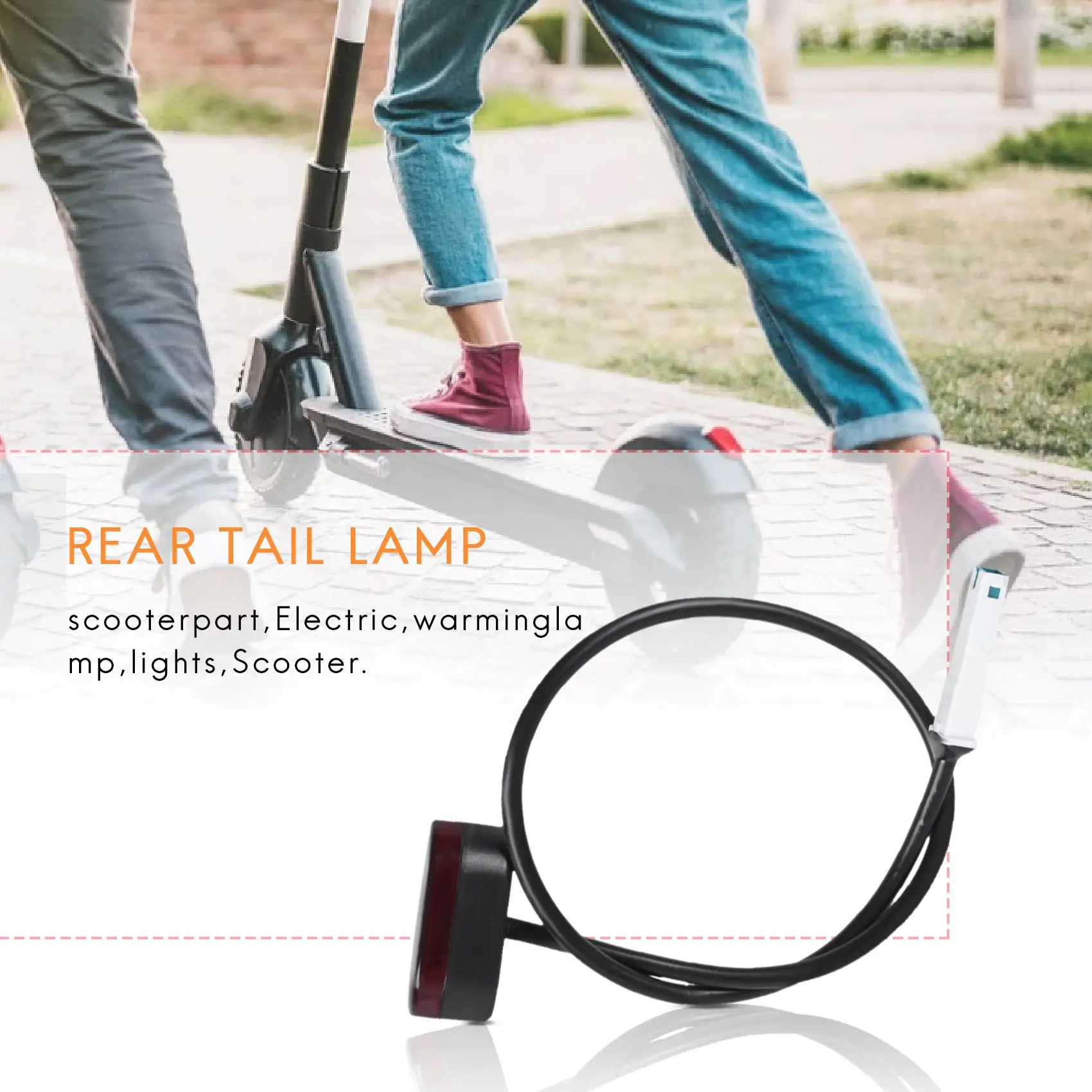 Rear Tail Lamp Stoplight Brake Lights With Line For Xiaomi Mijia M365 M187 Electric Scooter-N25R