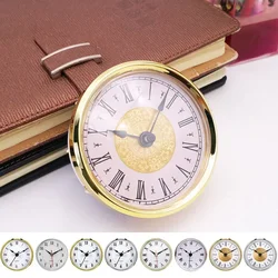 80MM Quartz Clock Inserts Classic Clock Craft Quartz Movement Round Clocks Head Insert Roman Arabic Numerals Home Decoration