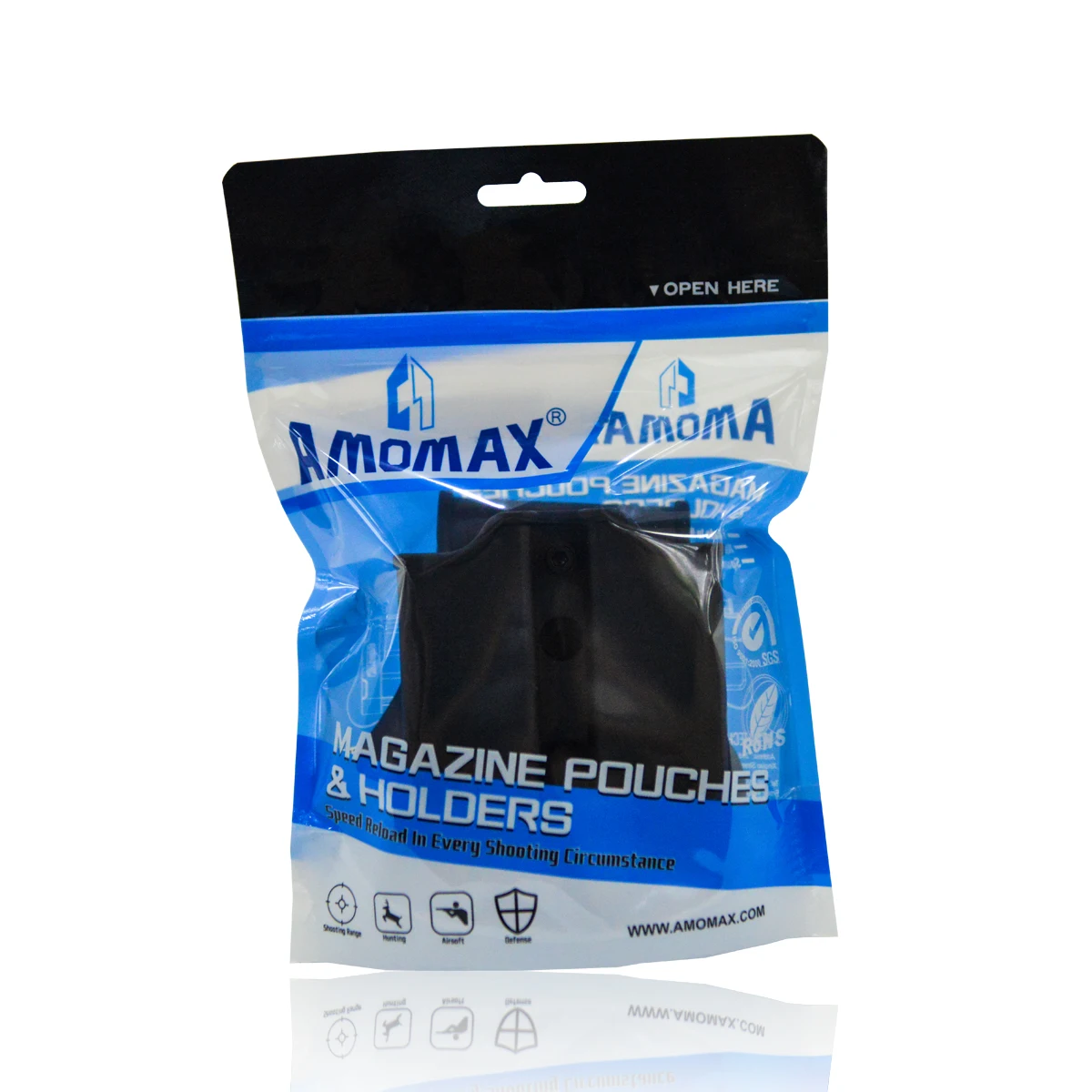 Amomax-bolsa Universal doble Mag, 9MM, para cargador calibre. 40,45, para Glock | Jericho | CZ