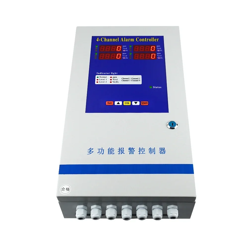 Vendas quentes LED Multi canais painel de controle de alarme controlador de co2 para estufa