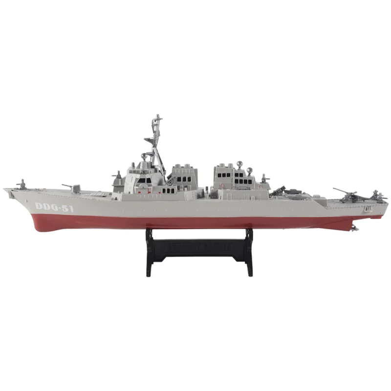 Guided Missile Destroyer Ship Model Static With Display Stand Warship Model DIY Educational Hobbies Children Gift