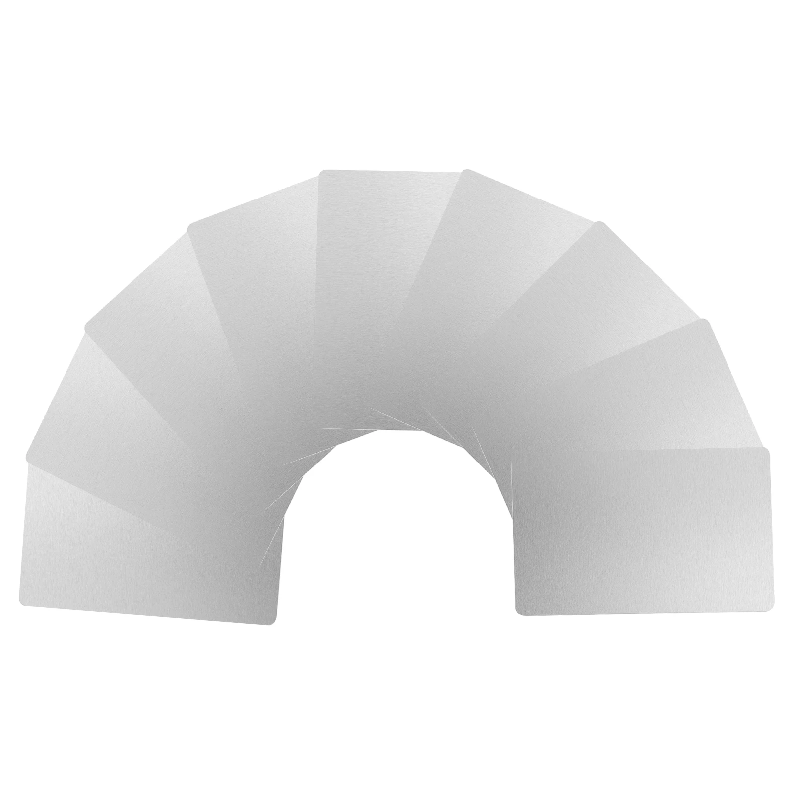 

50Pcs Business Card Aluminum Sheets Smooth Flat Exquisite Workmanship Distinguished Identity Engraving Machine Heat