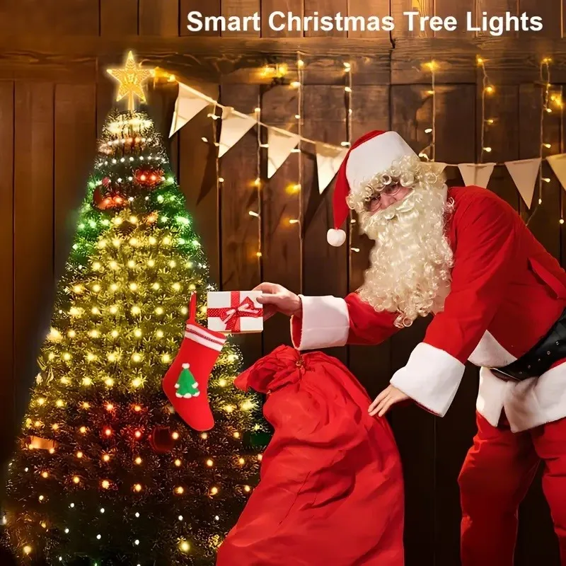 [أضواء شجرة عيد الميلاد DIY] 400LED 7FT أضواء شجرة عيد الميلاد مع جهاز التحكم عن بعد والتطبيق لديكور العطلة الداخلية/الخارجية