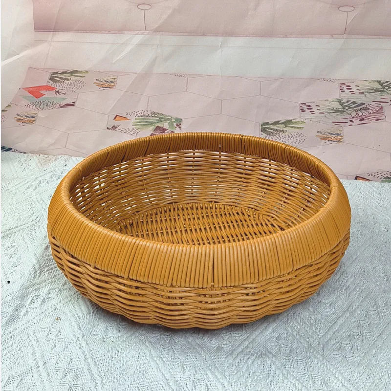 Vine Basket Water Fruit Basket Fruit Plate Tabletop Storage Basket Festive Candy Box Household Use