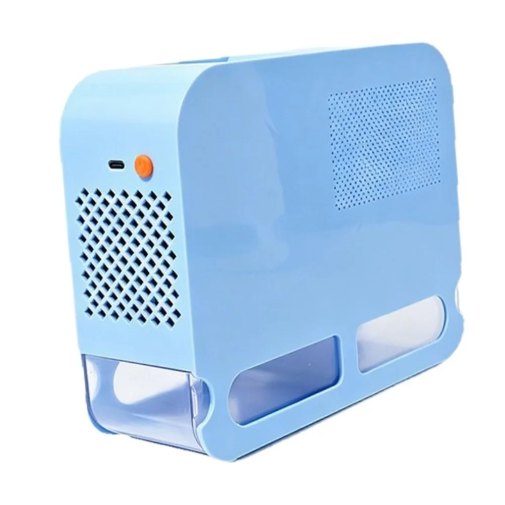 Bird Feed Shell Blowing Machine 20x16x7cm Plastic Separation Device with Two Drawers for Clean Feed Processing
