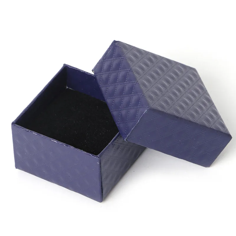 Paperboard Boxes Paper Cardboard Jewelry Box with Sponge Fill for Necklaces Dropsale