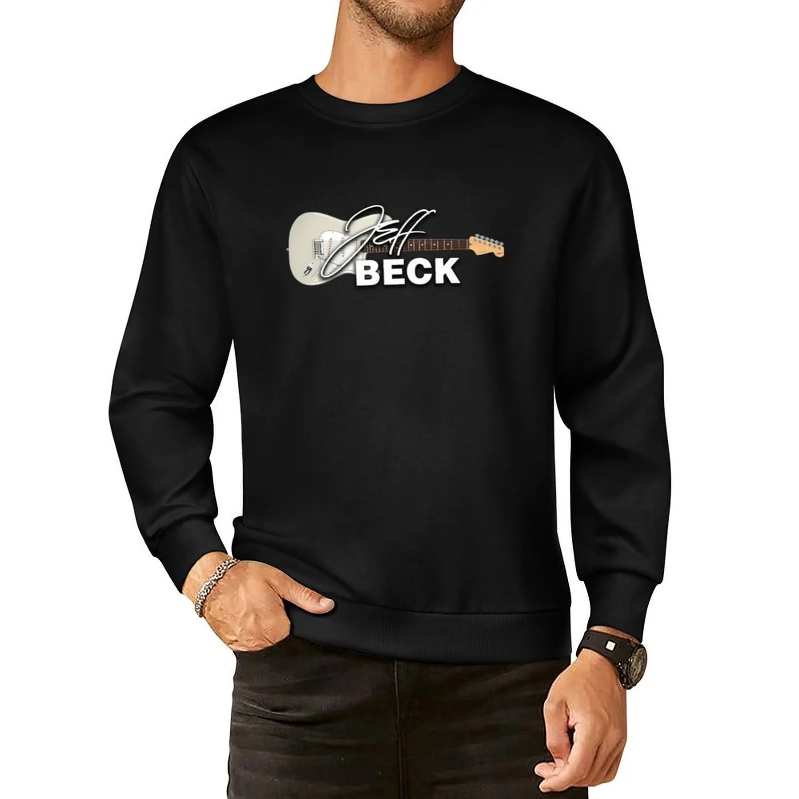 

Jeff Beck Logo Pullover Hoodie blouse graphic t shirts men autumn clothes new in sweatshirts