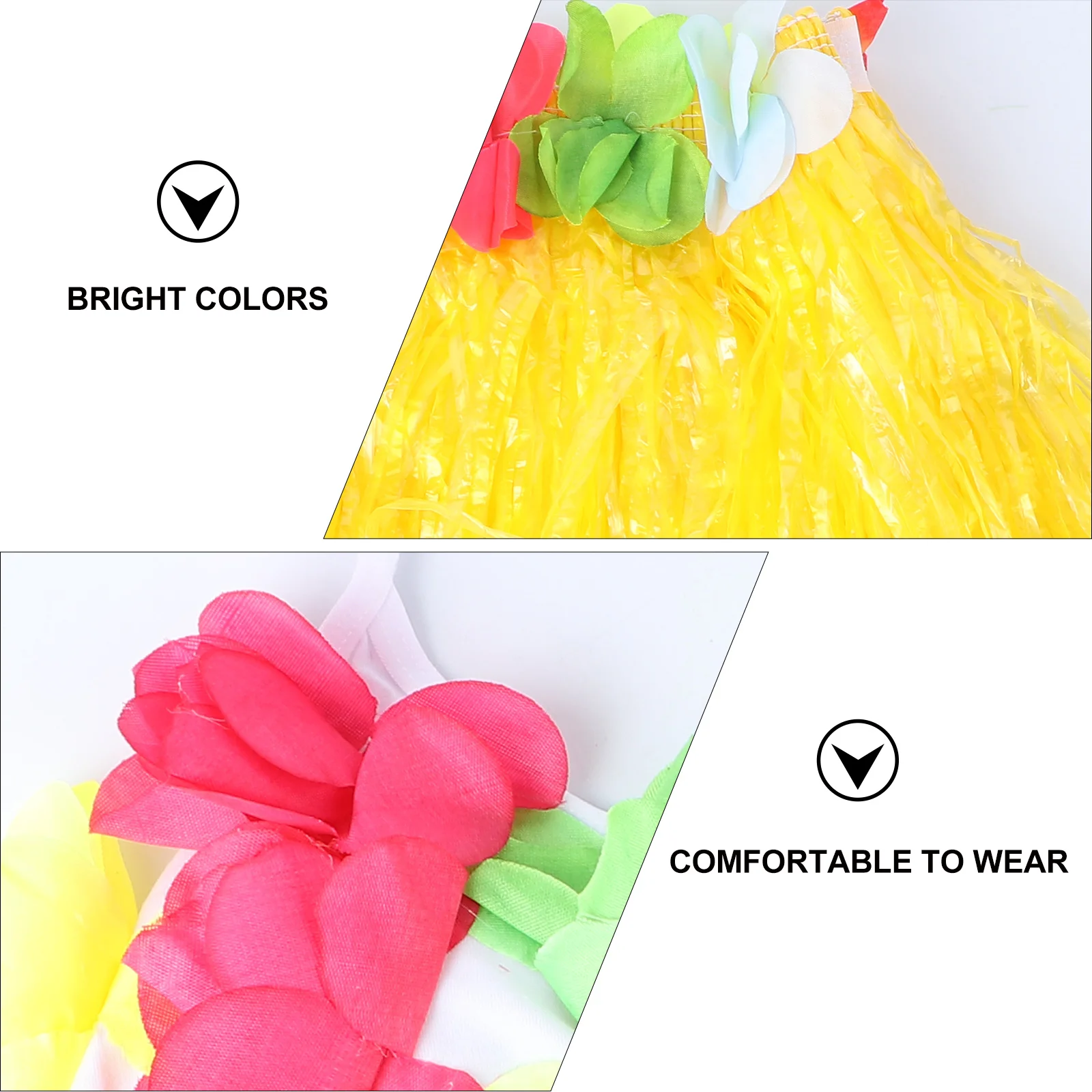 

5 Pcs Dance Costume Party Hawaii Dress Skirts Decorate for Accessories Miss Outfit