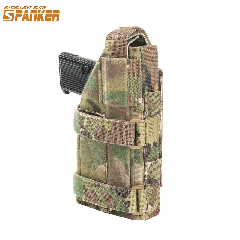 EXCELLENT ELITE SPANKER Universal Pistol Holster Gun Holster Right Hand Molle Tactical Thigh Pistol Bag Hunting Accessories