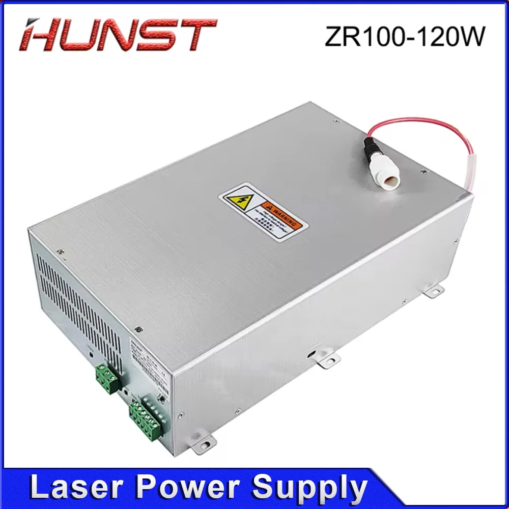 Zasilacz laserowy HUNST ZR-120W do laserów szklanych CO2 o mocy 100W-120W, do grawerowania i cięcia, 2 lata gwarancji.