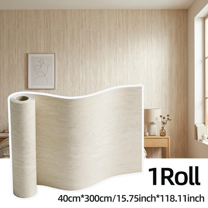 Realistic Rough Stone Texture Wallpapers Cuttable Easy To Install Simulation Travertine Foam Wall Panels for Bedrooms Hallways