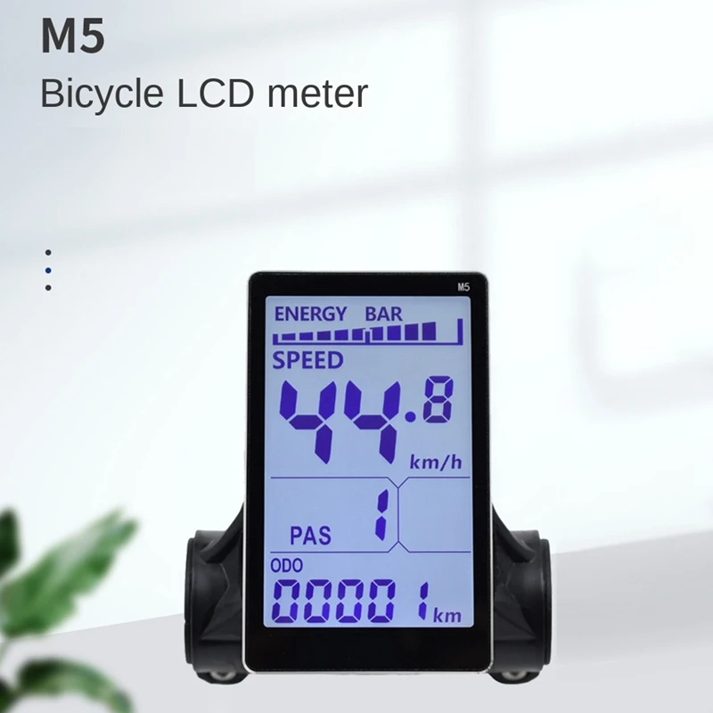 หน้าจอ LCD สกู๊ตเตอร์จักรยานไฟฟ้า M5จอแสดงผล LCD 24V 36V 48V 60V สำหรับจักรยานไฟฟ้าบนภูเขา