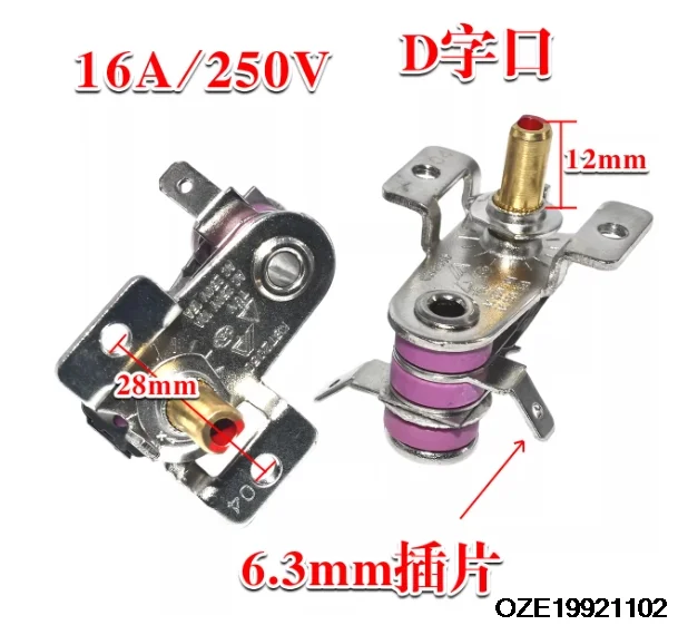 Adjustable Temperature Controller - High-Temperature Resistant Thermostat for Electric Oil Radiators and Heaters w16A  5pcs