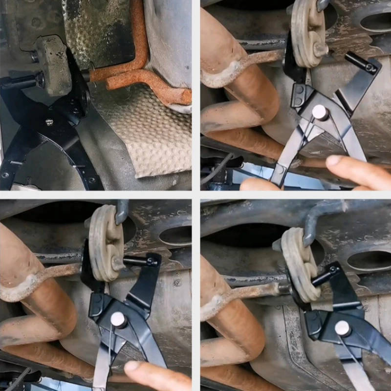 إزالة ذو طيات سيارة العادم وسادة مطاطية ذو طيات أداة تفكيك خاصة سيارة العادم شماعات الإطارات أداة إزالة الصواميل مجتذب أداة