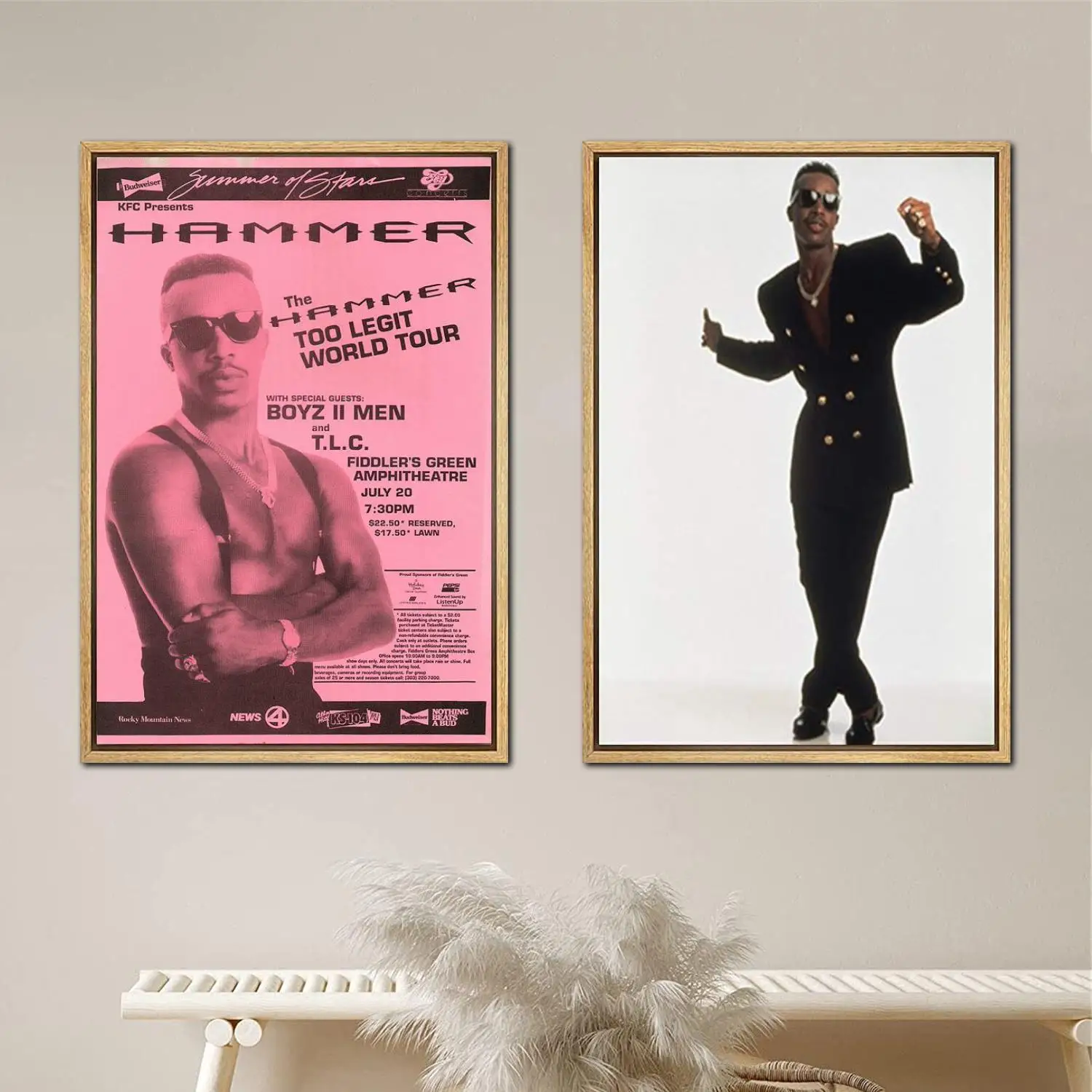 

MC Hammer Poster Painting 24x36 Wall Art Canvas Posters room decor Modern Family bedroom Decoration Art wall decor