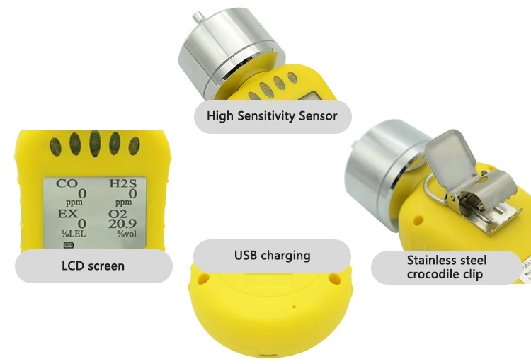 Detector de gas múltiple de bombeo Detector de bromuro metil PH3 Ch3Br