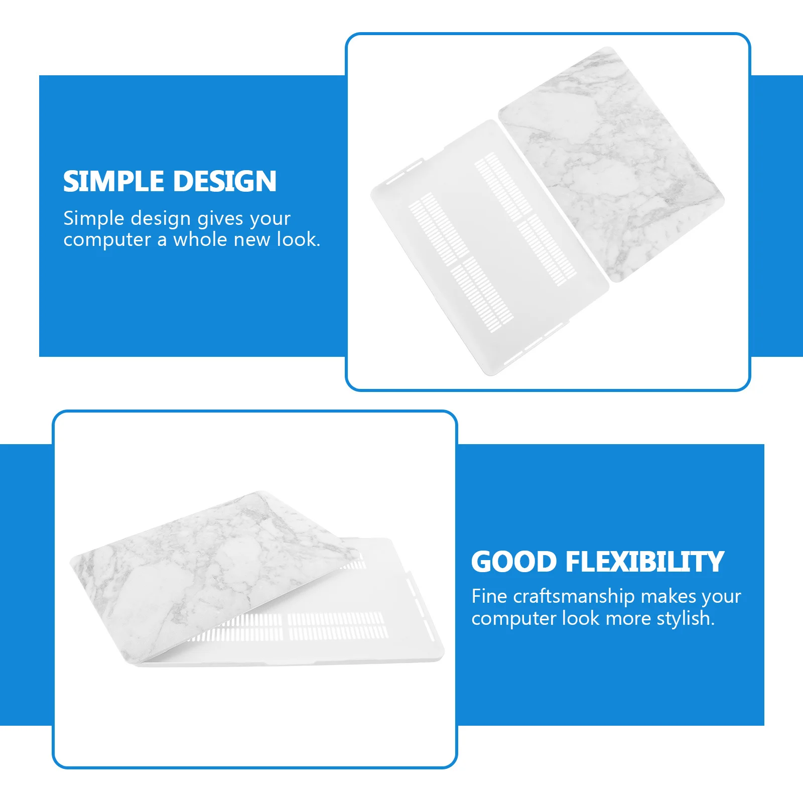 غطاء جلدي للكمبيوتر المحمول بتصميم رخامي متوافق مع Pro Retina 13.3 واقي مرن وسهل التركيب، غلاف كمبيوتر محمول للكمبيوتر المحمول #2