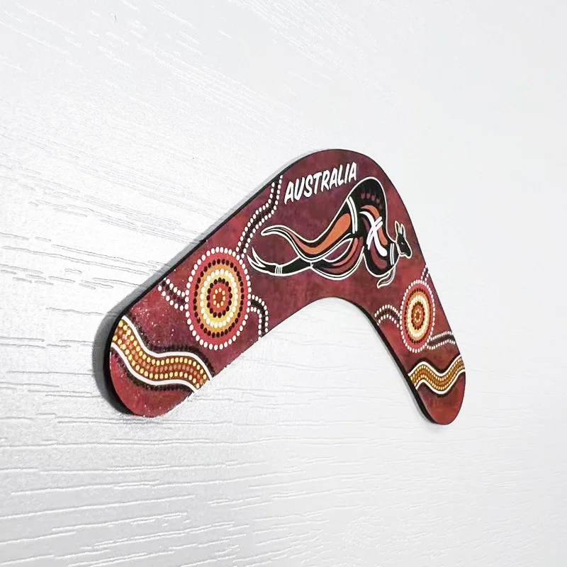 Australia Travel Souvenir Miękki magnetyczny magnes na lodówkę w kształcie kangura Boomerang Dekoracja domu Prezent Rzemiosło