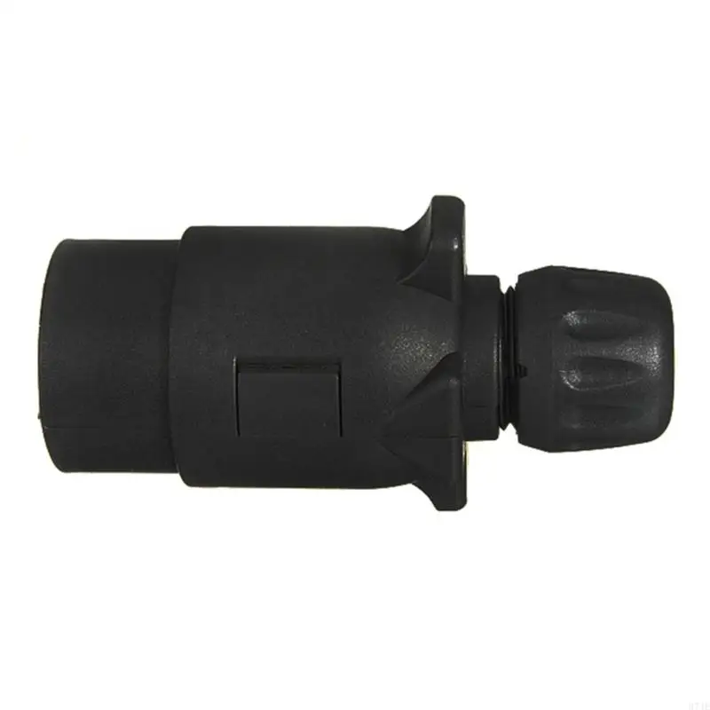 37JE European Car 7 Pin Plug Adapter Trailer Connector Towbar Plugs Towing 12V Socket Waterproof Adapter Connector