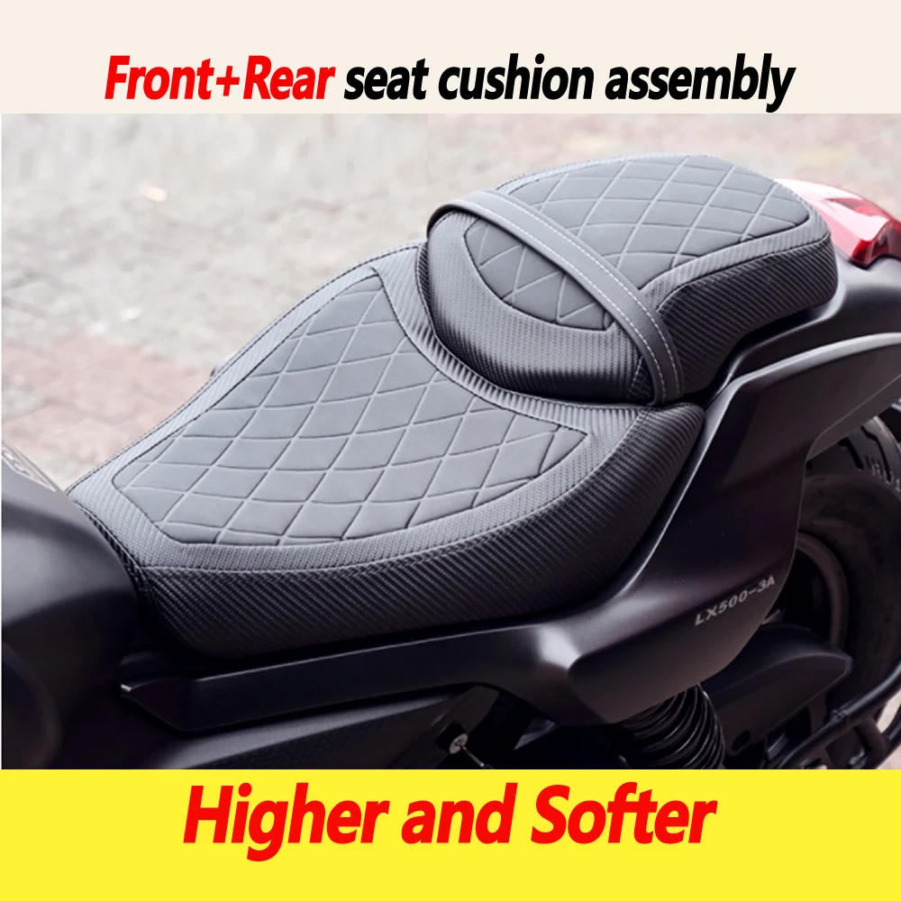 

For VOGE CU525 modified seat cushion assembly front and rear thickening softening and high scoring seat cushion waterproof