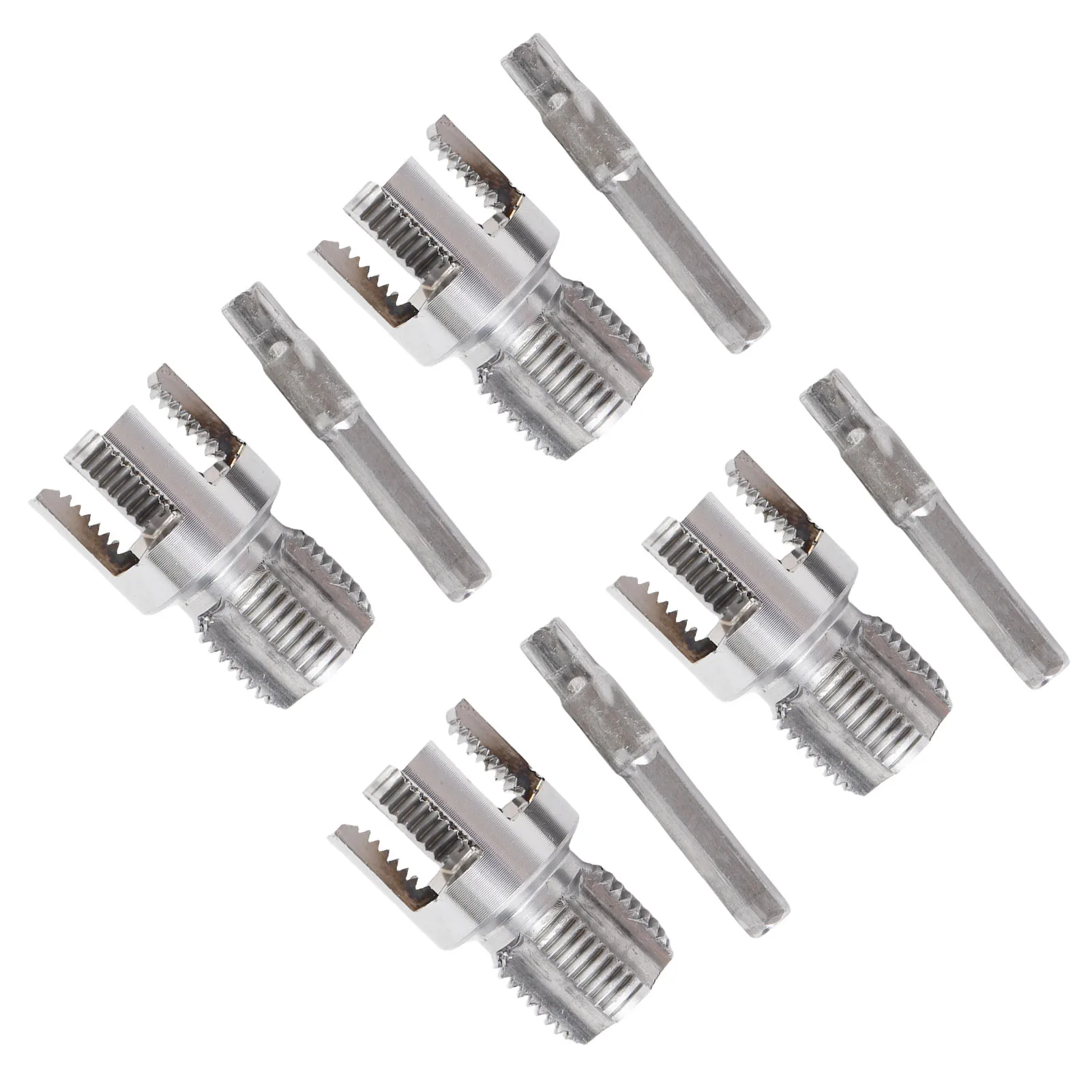 PVC Pipe Threader Kit Internal External Pipe Threading Tool Prevent Wear Non Slip 4 Set Fast Thread Cutting Small for Plumbing