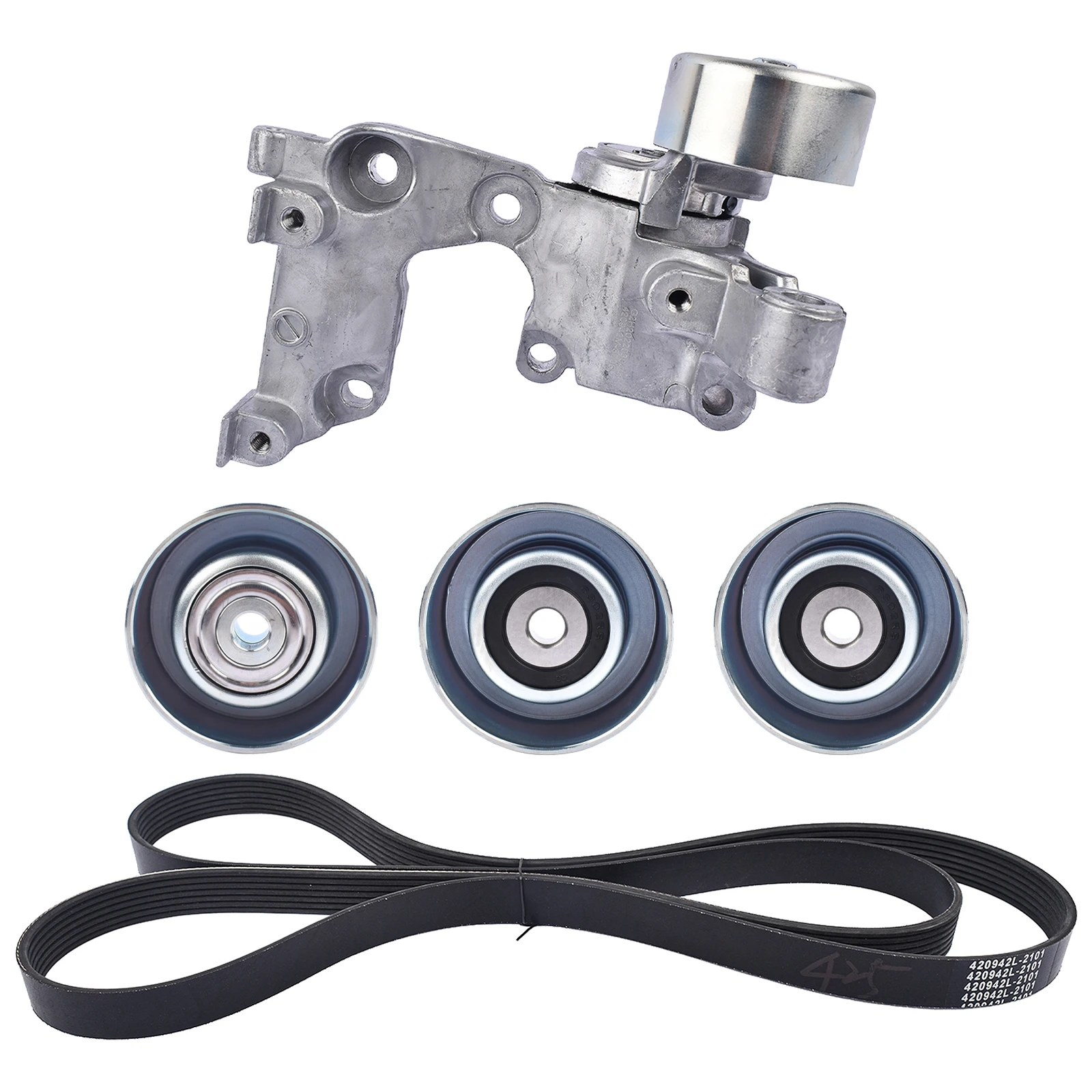 AP01 Drive Belt Tensioner Idler Pulley Kit for Toyota Tacoma Tundra FJ Cruiser 07-09 1662031012 1662031013 1660331040 166030P030 view 6
