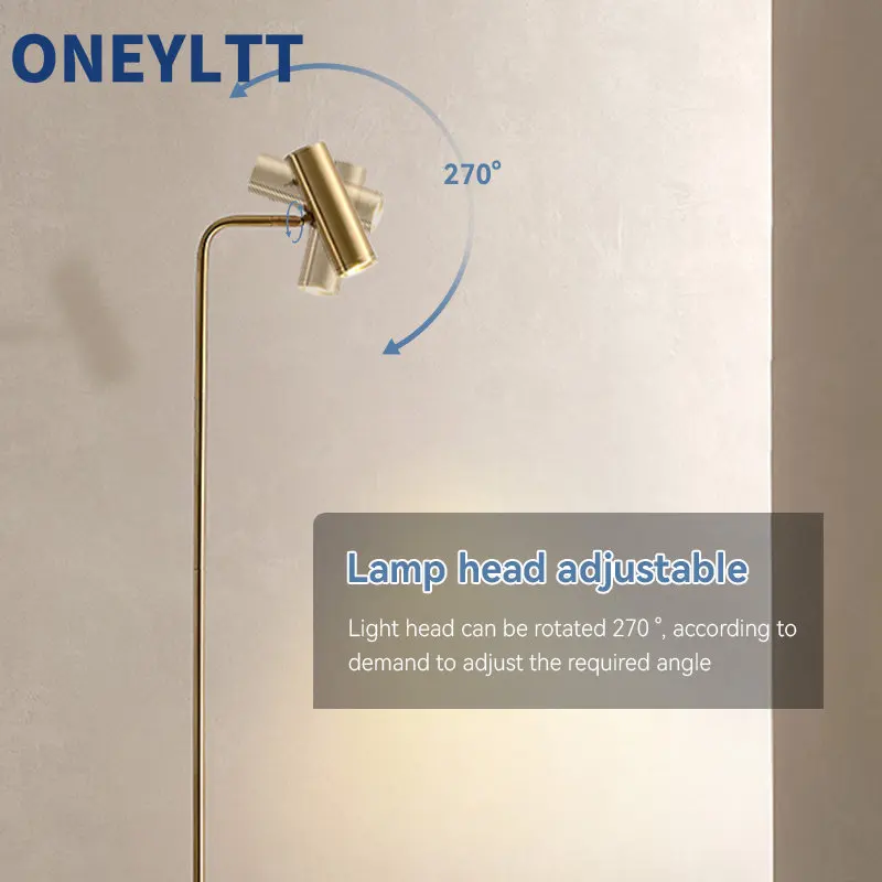 Modern LED Dimmable Floor Lamp Gold/Black/White Minimalist Foyer Bedroom Office Vertical Floor Light Home Decor Light Fixtures