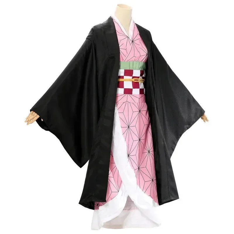 

asdh8@Bear's Den Anime Demon Slayers Kamado Nezuko Cosplay Kimetsu no Yaiba Costume Kimono Uniform Clothes Props Suits Hallo New
