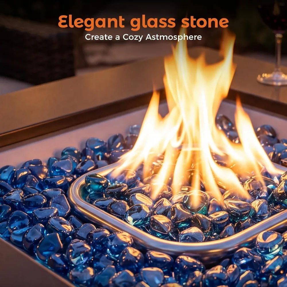 28 Inch Propane Fire Pit Table for Patio Garden Backyard Outdoor