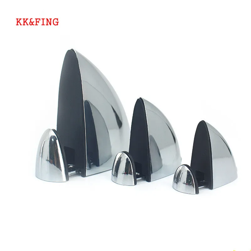 KK&FING Adjustable Zinc Alloy Fish Mouth Clip Glass Clamp Holder Glass Wood Shelves Support Shelf Brackets for Glass Shelves