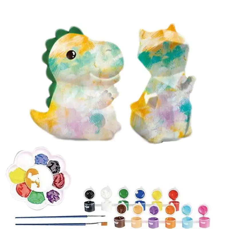 

Colorful Night Lamp For Children Room Hand Painted Cat Dinosaur Kids Nightlight Drop-Resistant Soft Night Lamp For Family