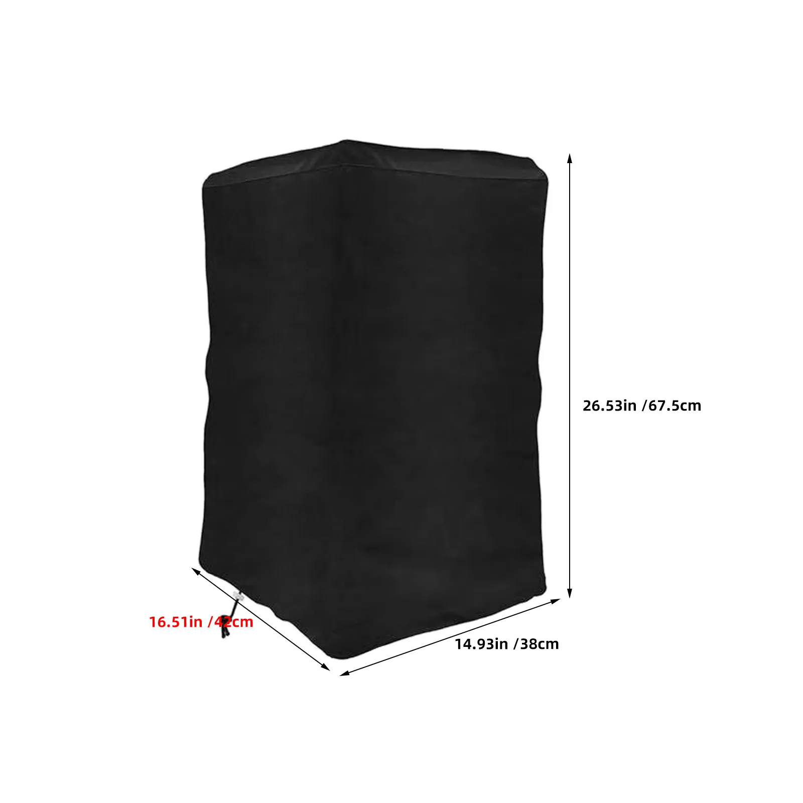2Pcs Waterproof Dustproof Outdoor Speaker Protective Cover Oxford Fabric Heavy Duty Cover for Large Speakers Dj Pa Powered