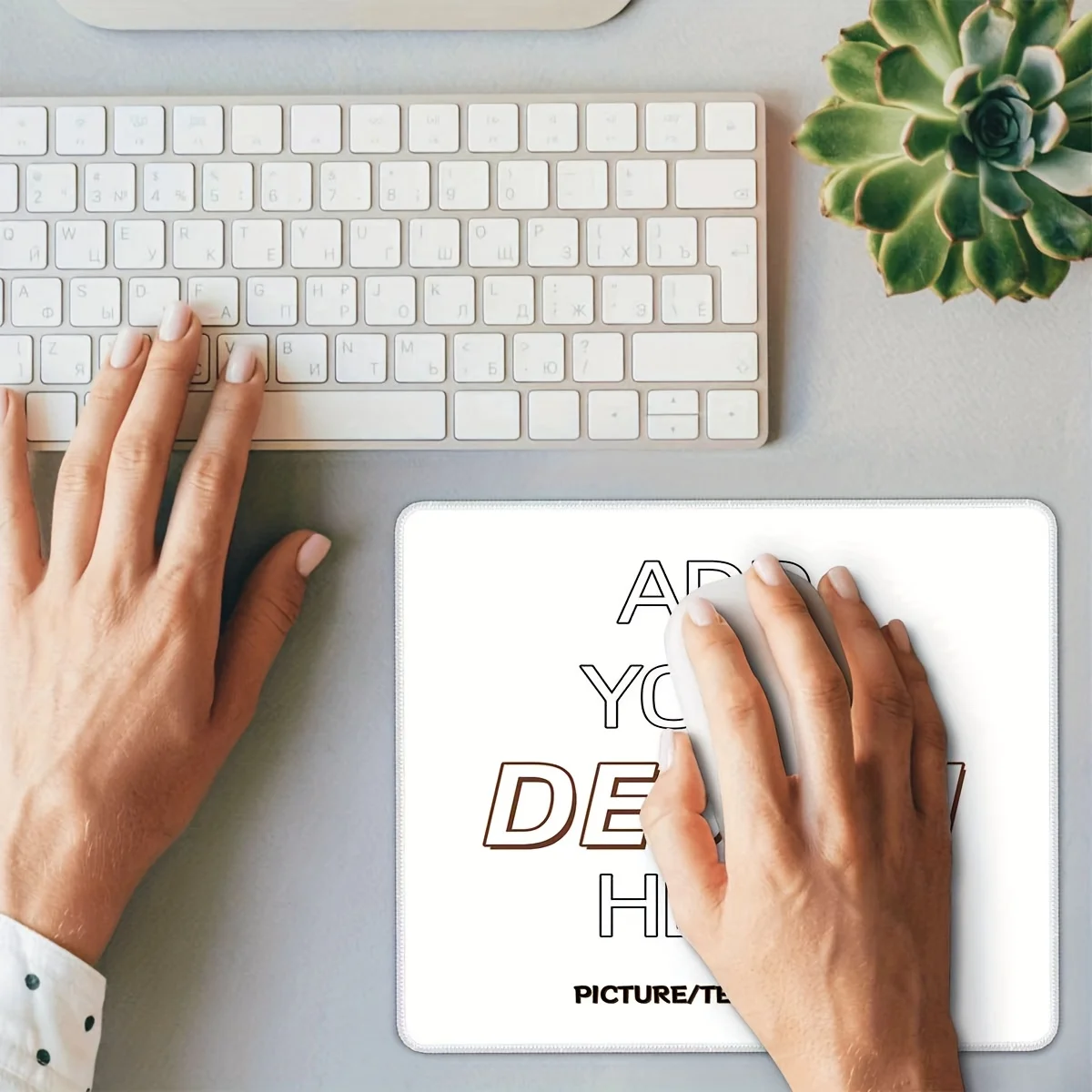 Custom Mouse Pad, Personalized with Your Photo, Design Mechanical Keyboard Pad, Small Size Ldeal