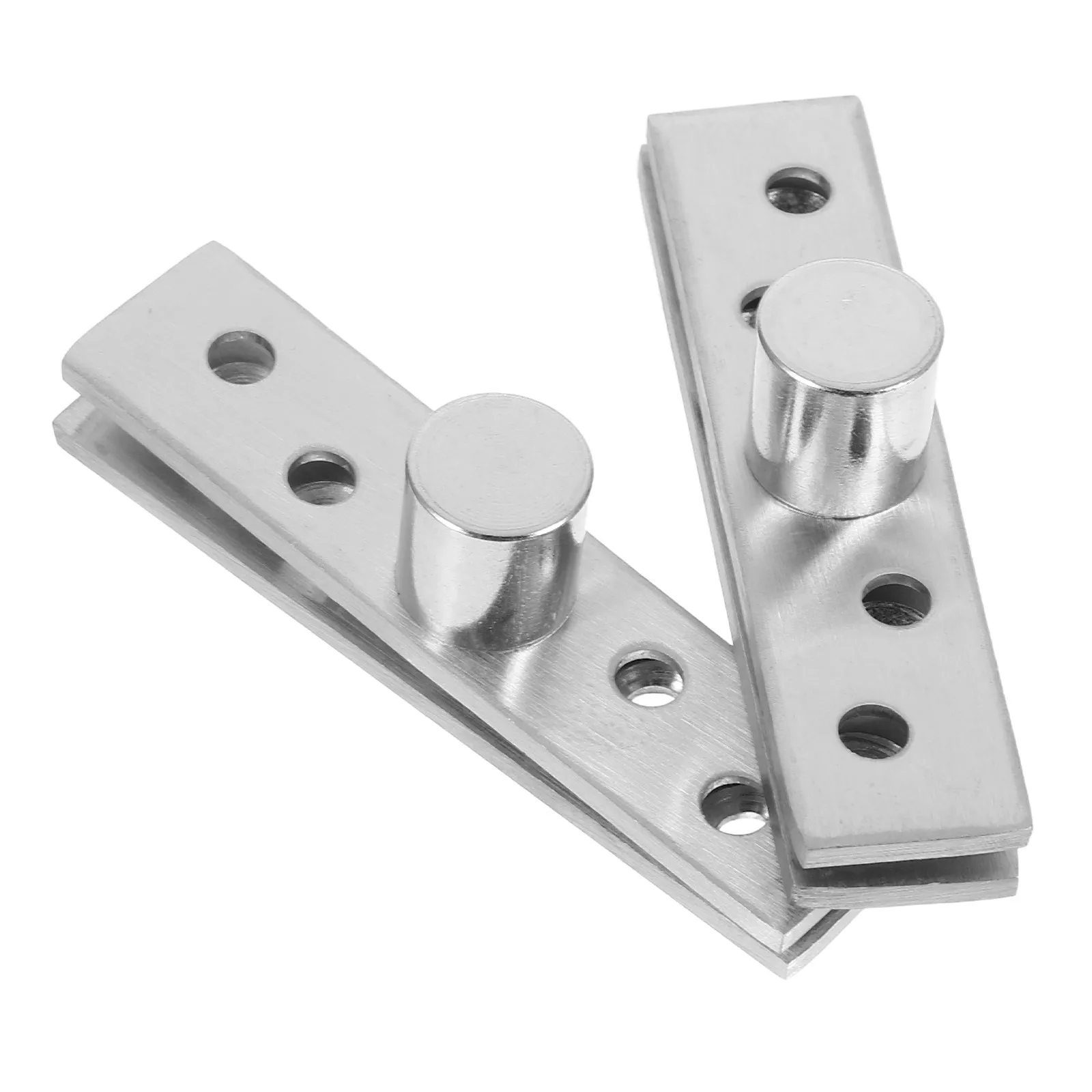 2Pcs Stainless Steel Invisible Pivot Hinges 360 Degree Rotating Hidden Door Concealed Cabinet Pivot Hardware Stable Silent