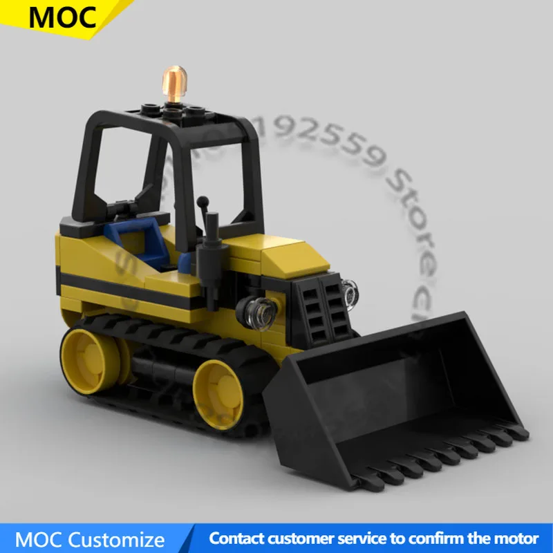 

78 шт., транспортный автомобиль, бульдозер MOC, модульный строительный блок, креативный дизайн, образовательное обучение, сделай сам, праздничные игрушки, подарки